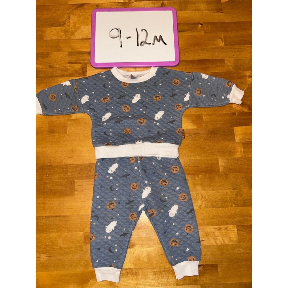 Lila and Jack Boys Halloween Sweat Suit Outfit 9-12 Months